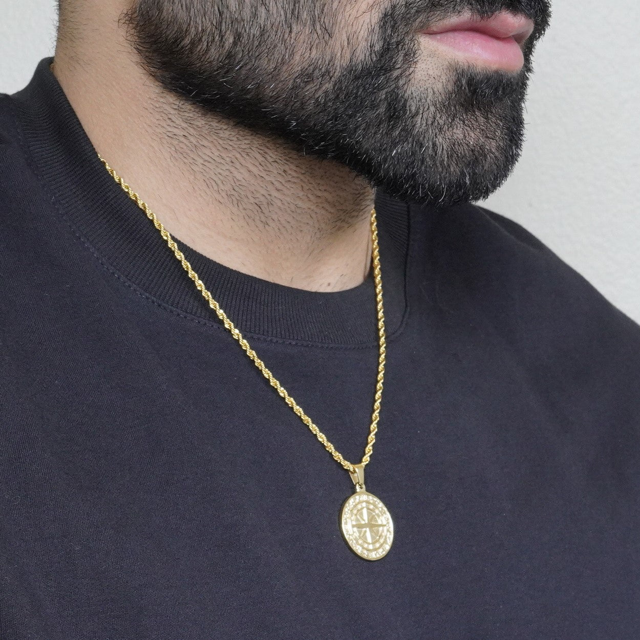 Compass Pendant - Gold