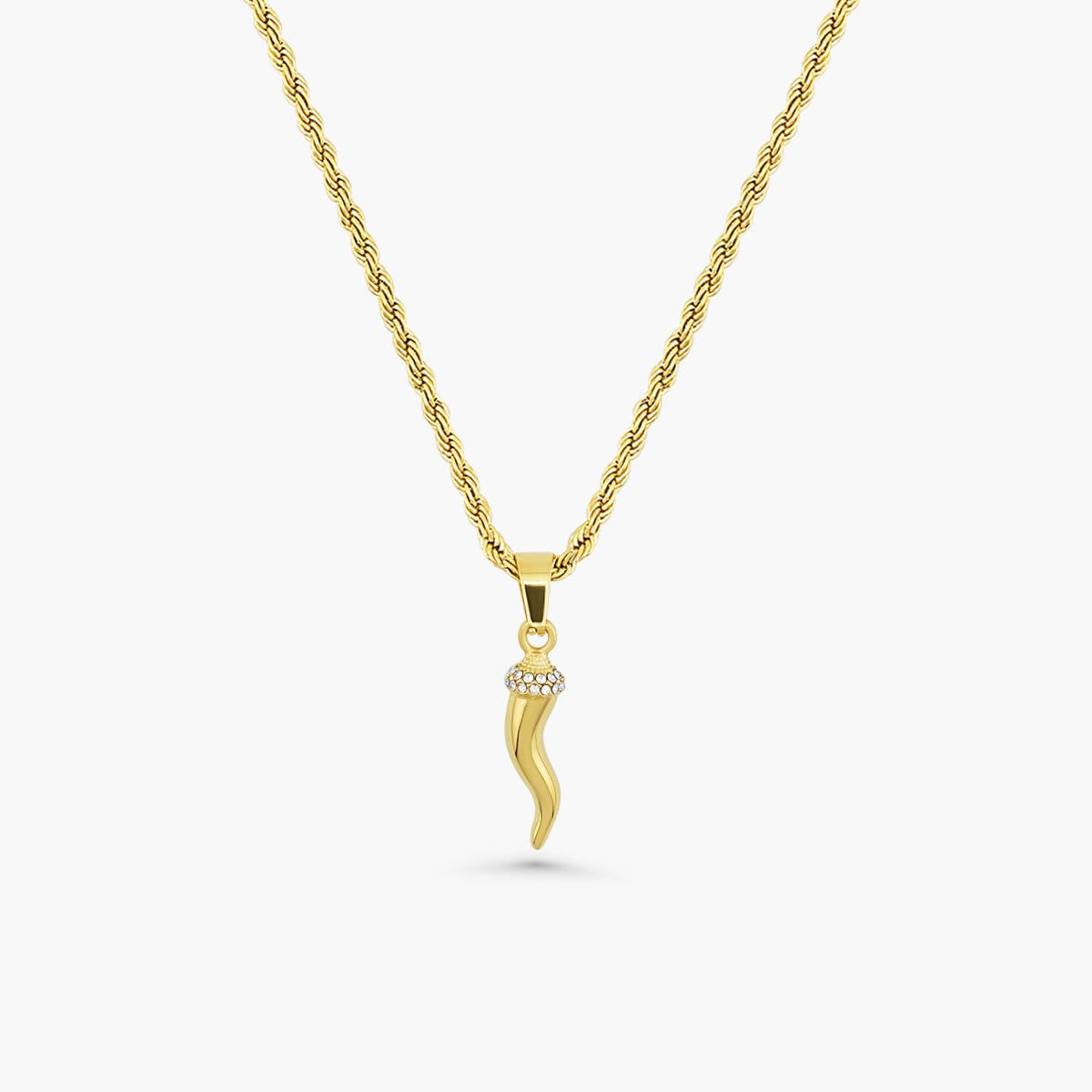 Italian Horn Pendant - Gold