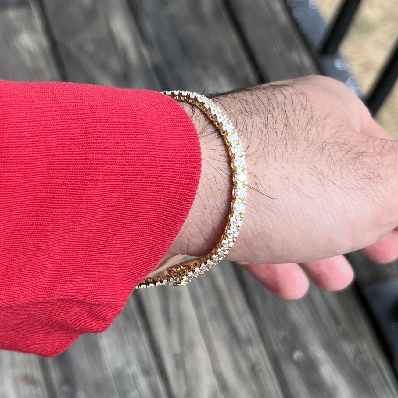 MOISSANITE TENNIS Bracelet - GOLD (3MM)