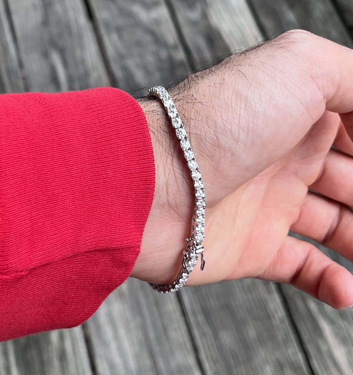 MOISSANITE TENNIS Bracelet - Silver (3MM)
