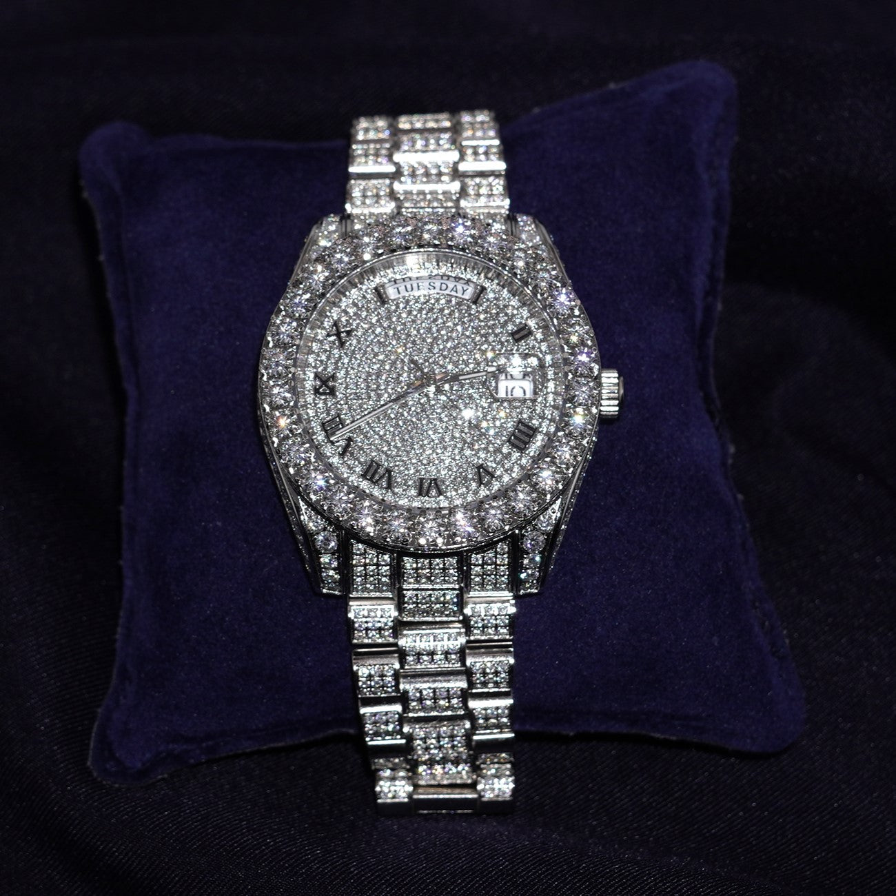 Moissanite Watch VVS - Round Automatic