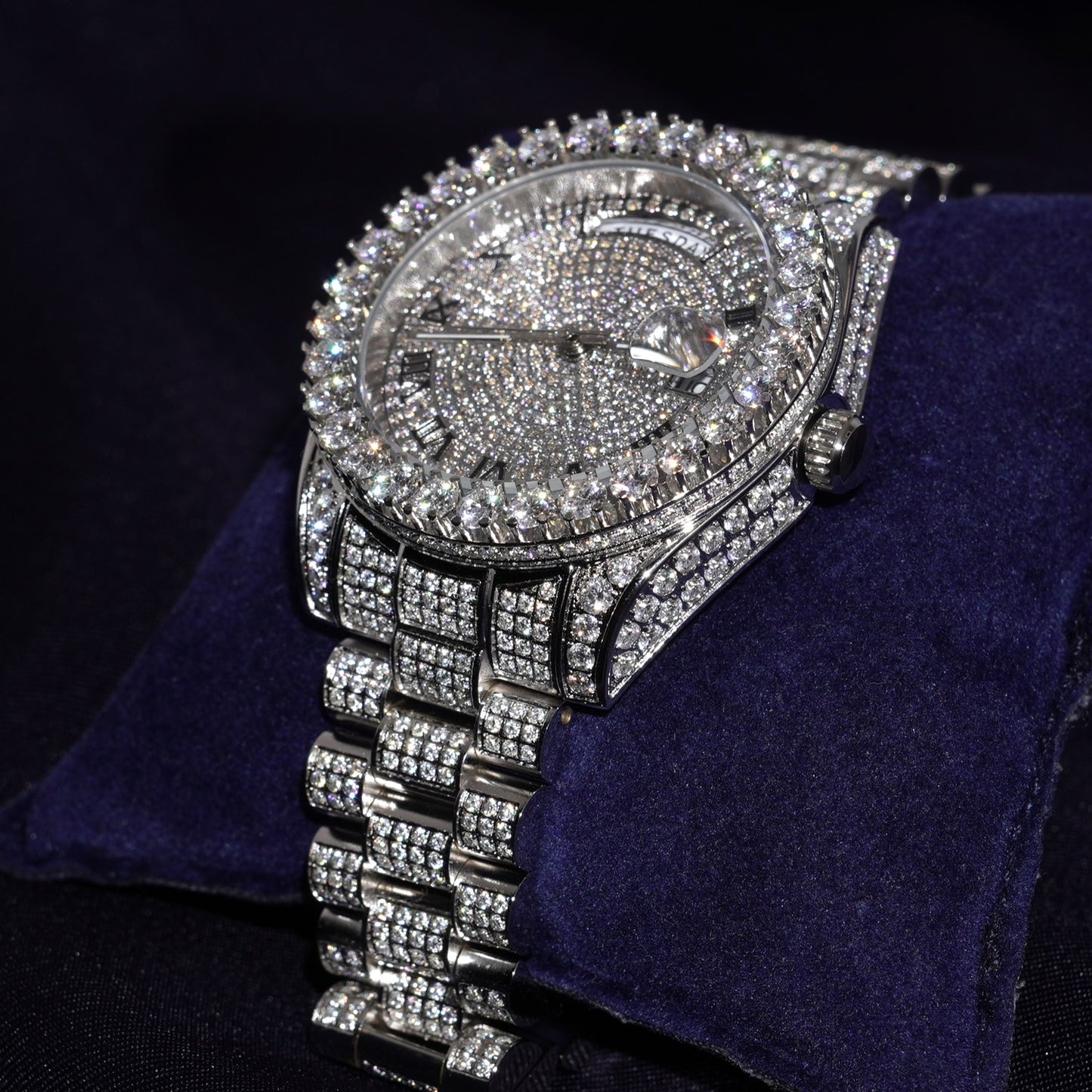 Moissanite Watch VVS - Round Automatic