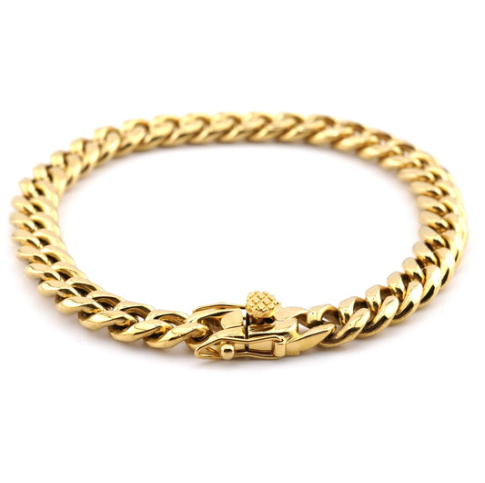 Cuban Bracelet - Gold(8mm)