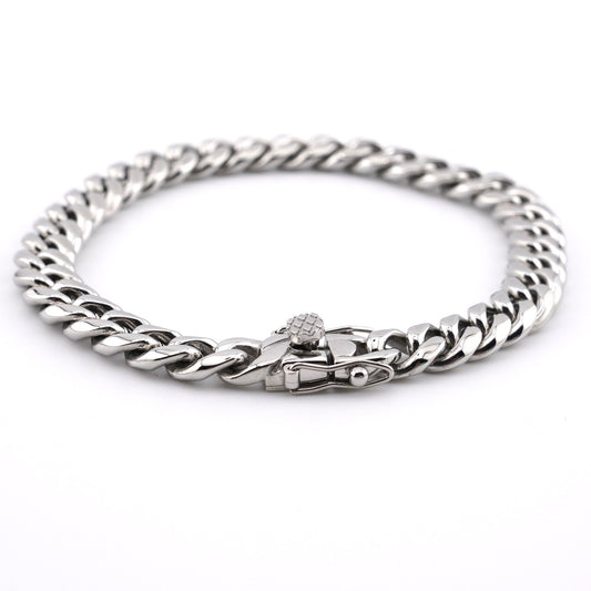 Cuban Bracelet - Silver(8mm)