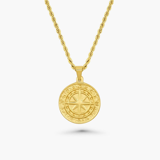 Compass Pendant - Gold