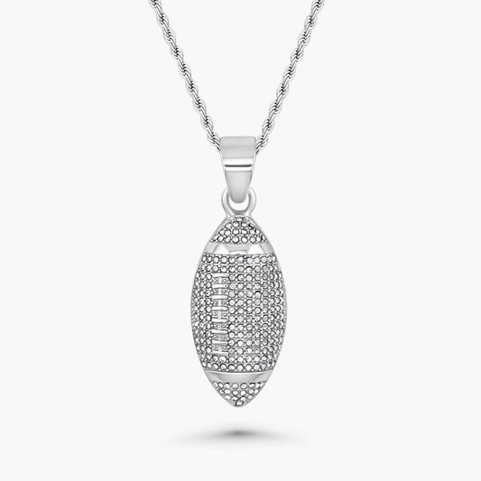 Football Pendant (Silver)