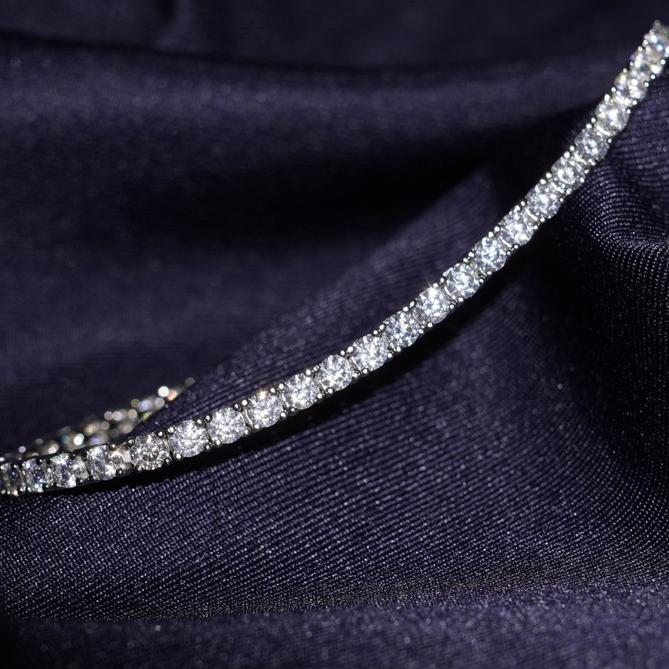 MOISSANITE TENNIS Bracelet - Silver (3MM)