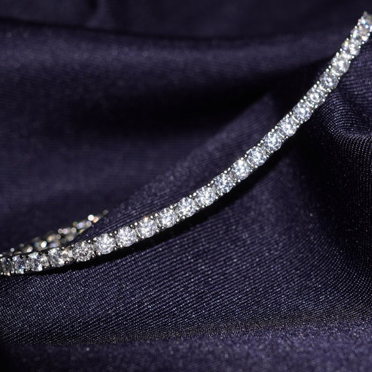 MOISSANITE TENNIS Bracelet - Silver (3MM)