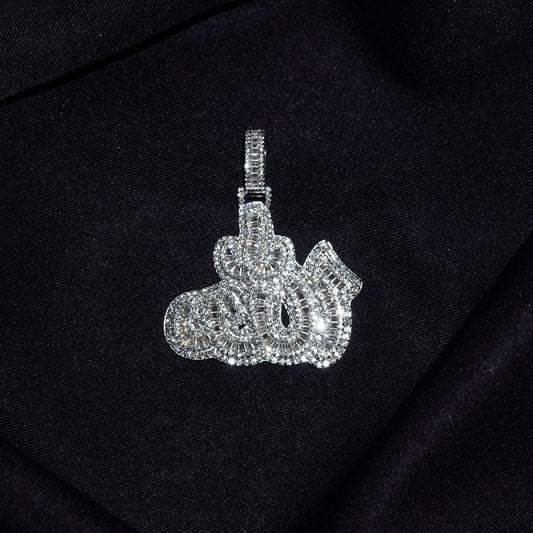 Moissanite Allah Pendant (silver)