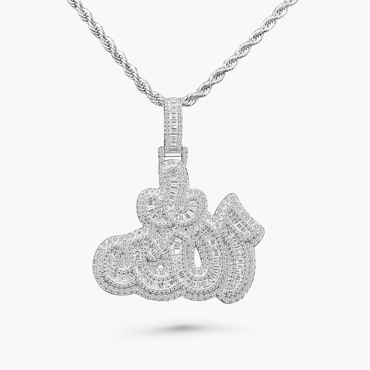 Moissanite Allah Pendant (silver)
