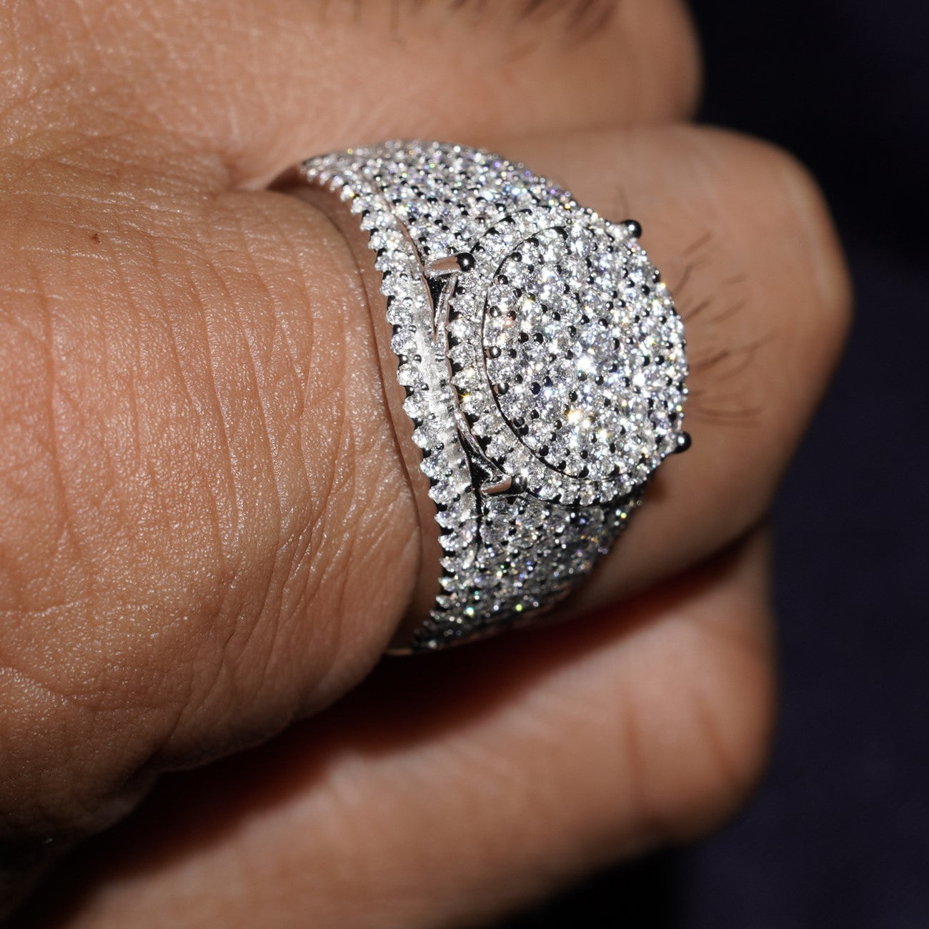 Moissanite Round Ring (silver)
