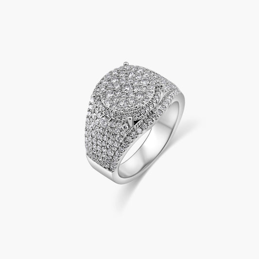 Moissanite Round Ring (silver)