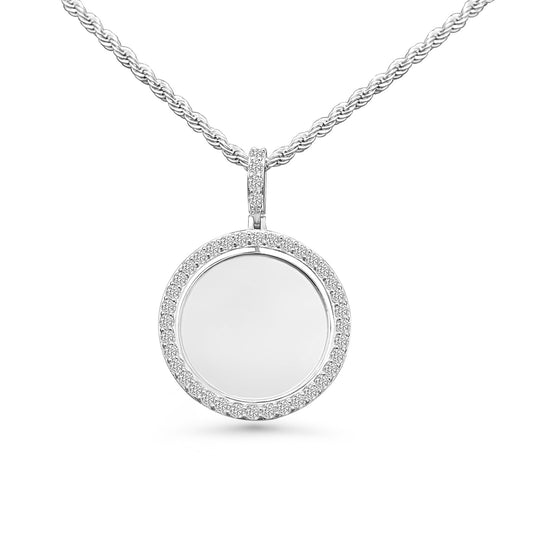 Moissanite Picture Pendant (silver)